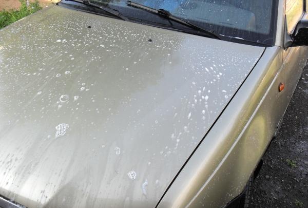 tvätta bilen