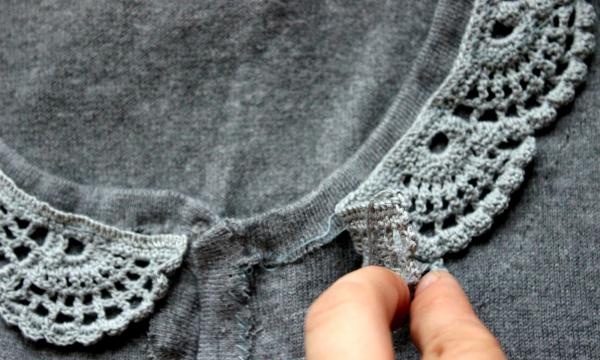 Kako ukrasiti džemper čipkom