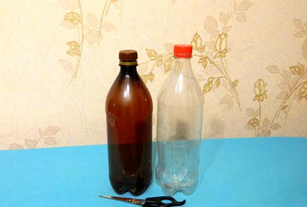 Konfektskål av flettet fra flaske