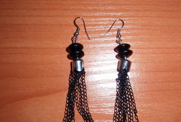 Boucles d'oreilles longues style vamp