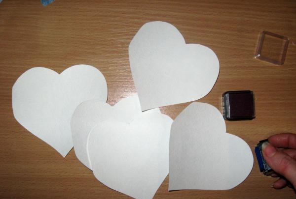 Valentines in the shape of a heart