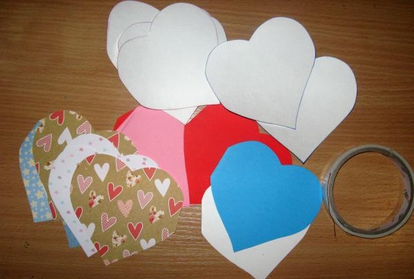 Valentines in the shape of a heart