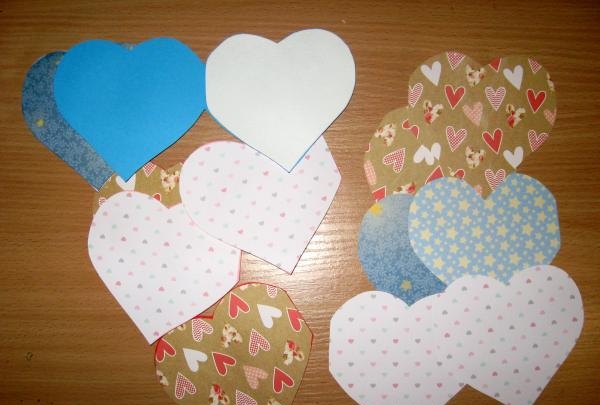 Valentines in the shape of a heart