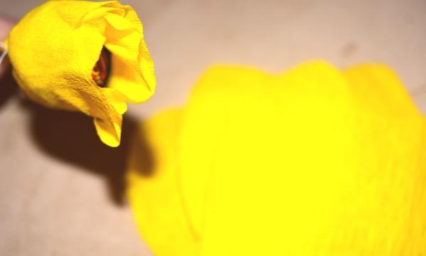 Boeket snoepjes Gele rozen