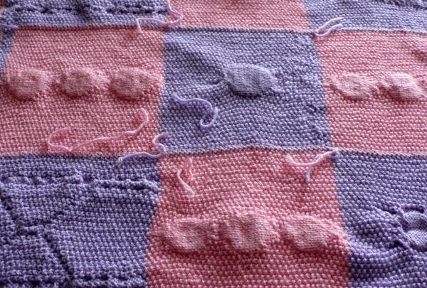 Master class on knitting a baby blanket