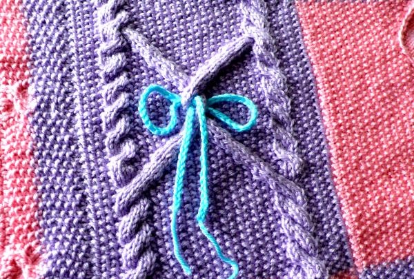 Master class on knitting a baby blanket