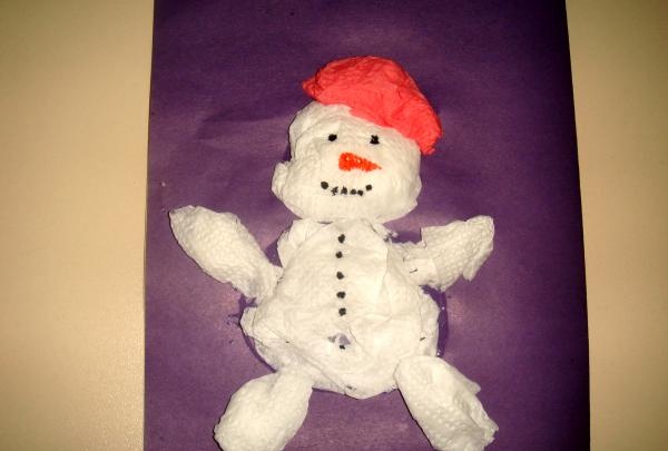 Ογκομετρική απλικέ Χαρούμενος χιονάνθρωπος