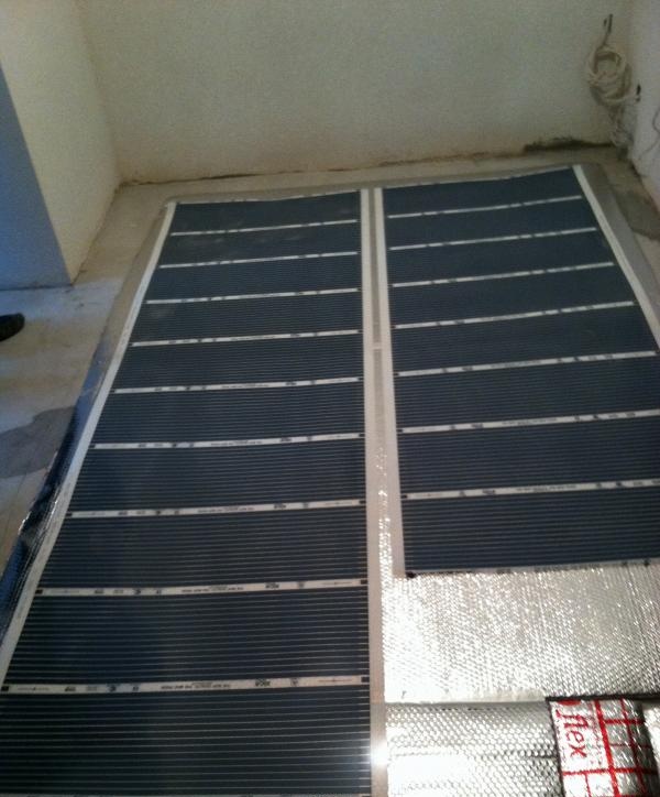 connection and installation of infrared floor