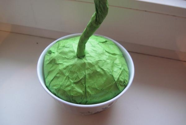 papierové topiary pomocou techniky quilling