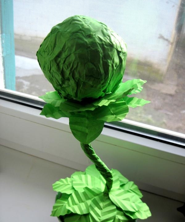 papir topiary ved hjelp av quilling teknikk