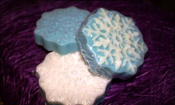 handmade soap Snowflake