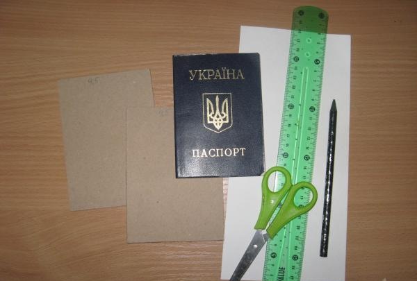 Umschlag für den Pass