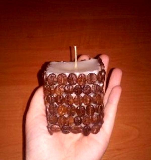 DIY kávová svíčka