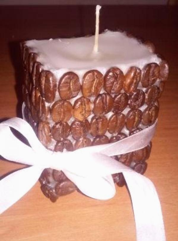 DIY coffee candle