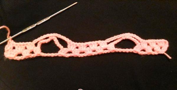 Pattern ng openwork crochet