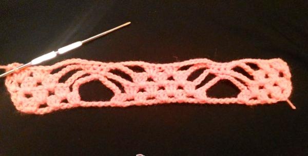 Pattern ng openwork crochet