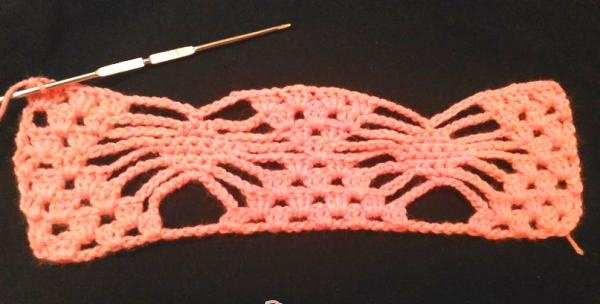 Pattern ng openwork crochet