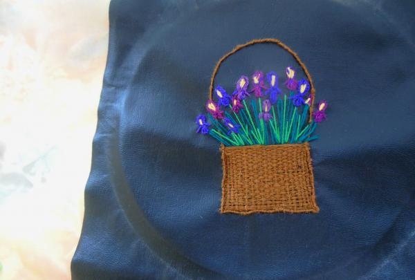 Original key holder with embroidery