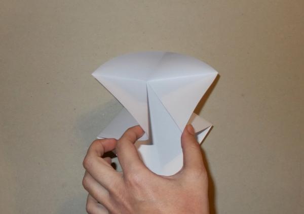 Origami kağıt çiçek paneli