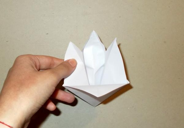 Origami papper blompanel