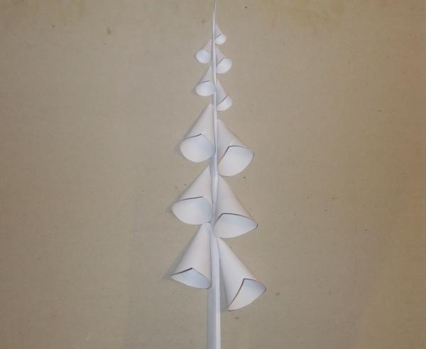 Pannello floreale in carta origami