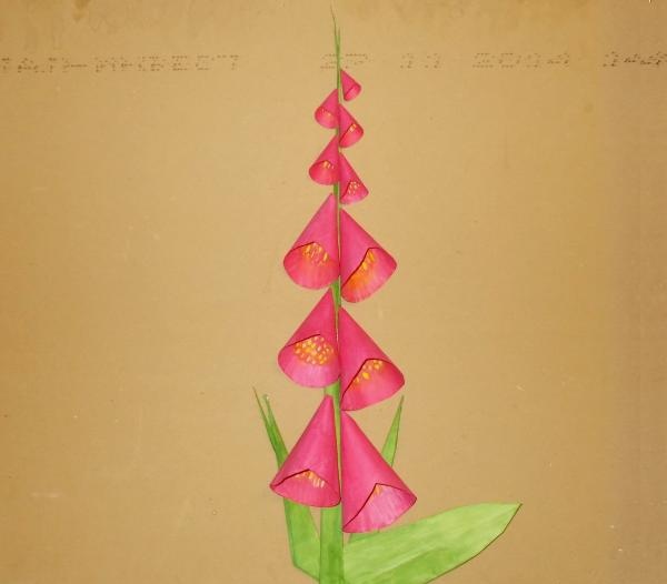 Origami papir blomsterpanel