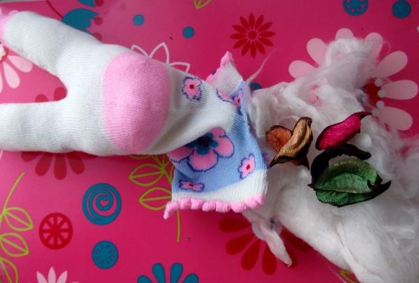 Fragrant cat from a sock