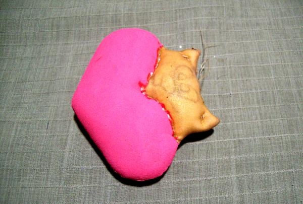 fabric cat hearts