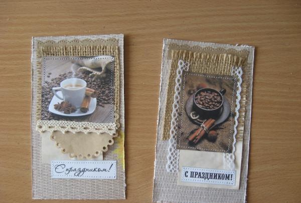 DIY coffee cards