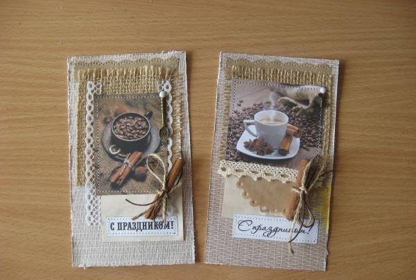 Cartes à café DIY