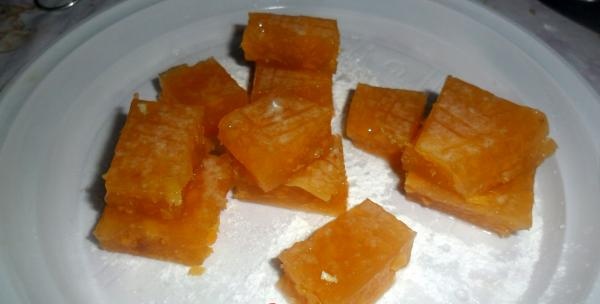 Caramels casolans de gelatina d'albercoc