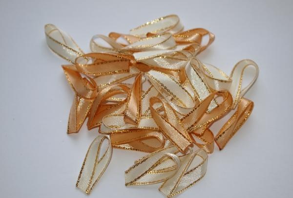 Jellyfish hair clip na gawa sa satin ribbons