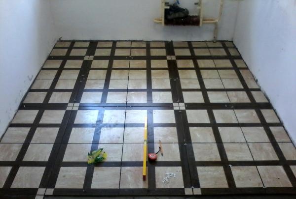 Installation of ceramic tiles