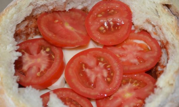 pizza de pan relleno