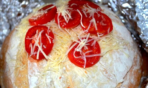 pizza de pan relleno