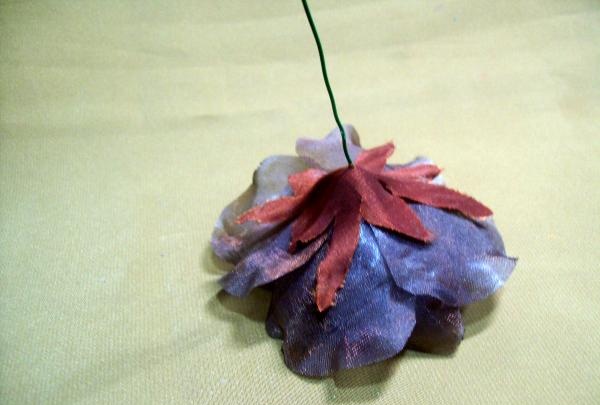 ikat kepala Petang dengan bunga chiffon