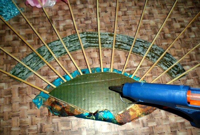 พัดลมทำจากแท่งไม้
