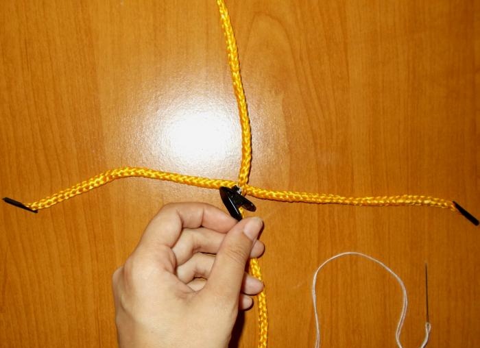 Curtain and lampshade made of beads