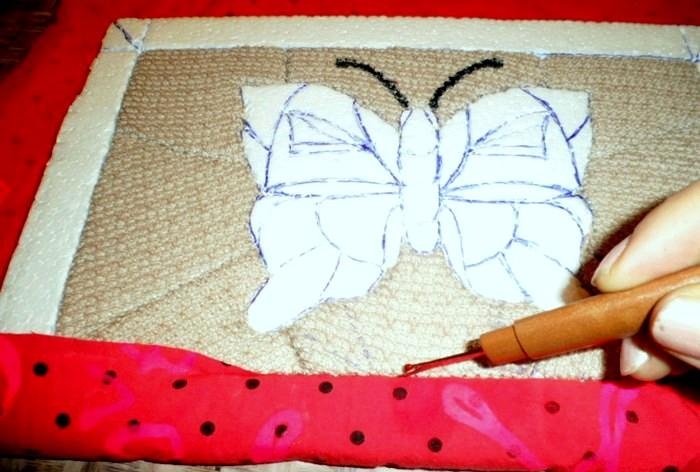 Patchwork bez ihly kinusaiga Butterfly