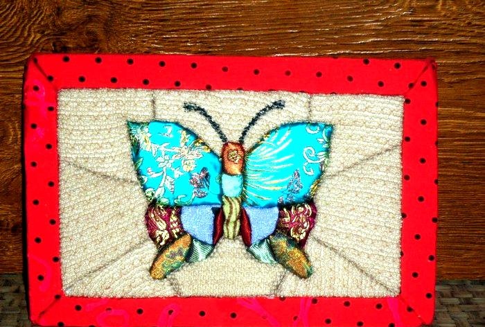 Patchwork sans aiguille kinusaiga Papillon