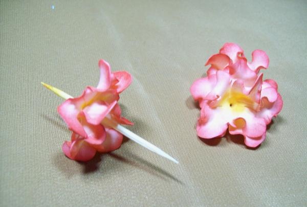 diadema amb flors fetes de foamiran