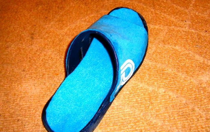 Ako vyrobiť papuče z šľapiek