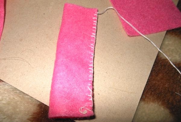 Hoe een worst van vilt te naaien
