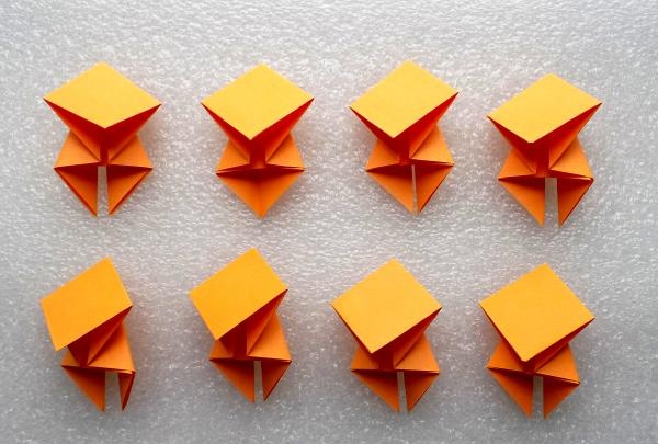 Modulær origami blomst