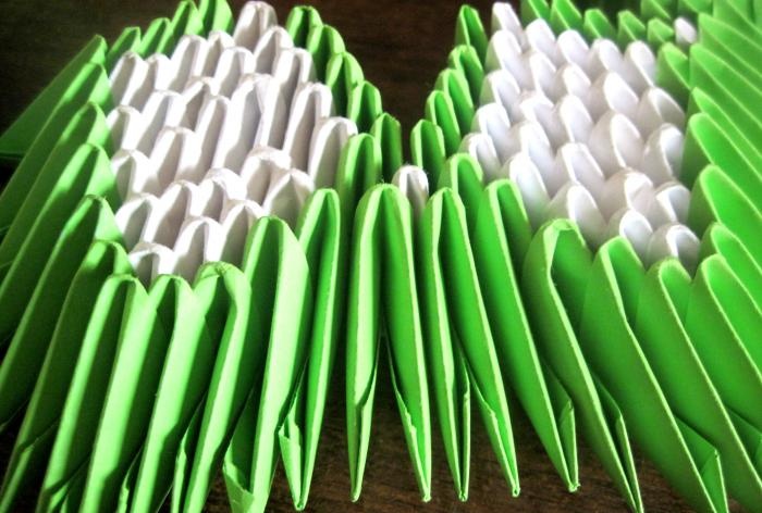 Lliri d'aigua de mòduls d'origami