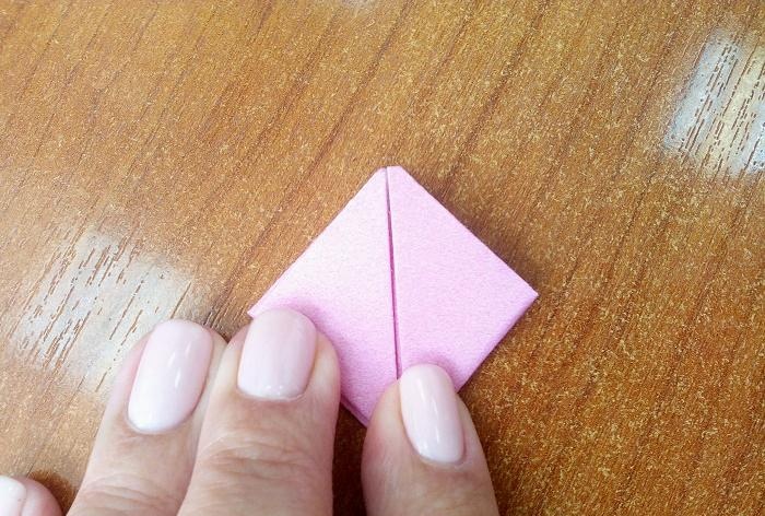 3D картичка с оригами лалета