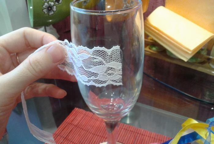 Verre à vin de mariage bricolage