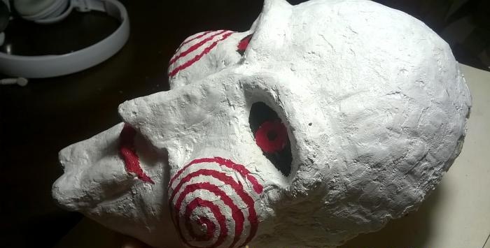 Making a papier mache mask