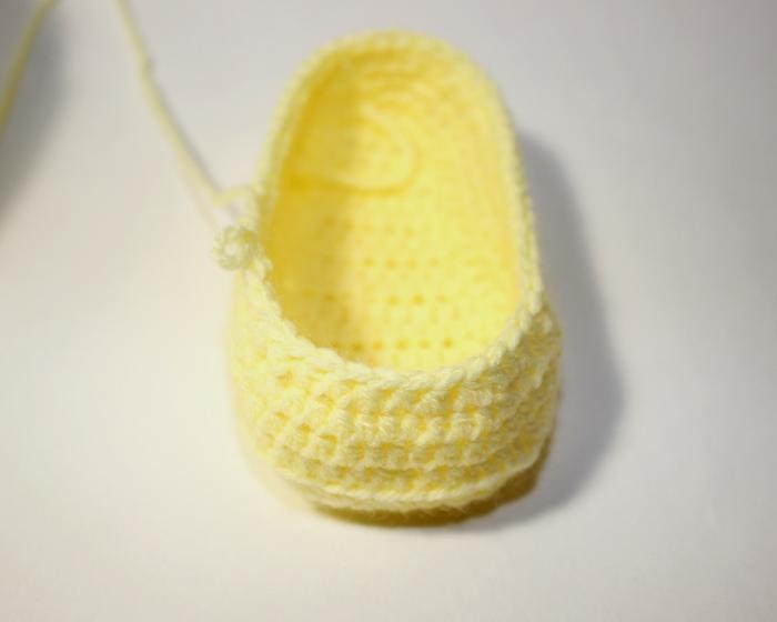 chaussons bébé au crochet