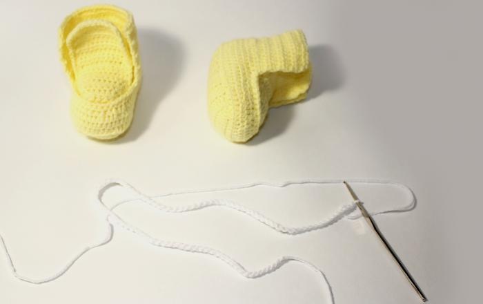 chaussons bébé au crochet